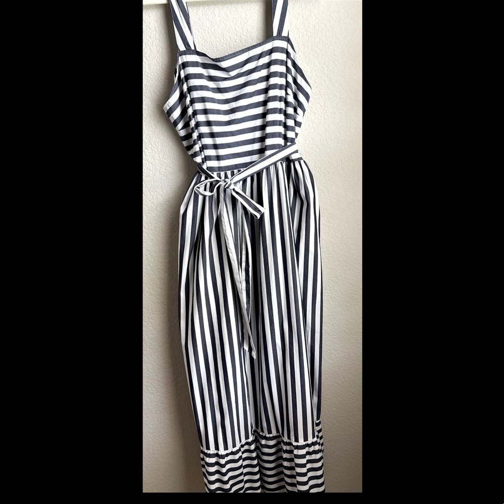 A New day maxi dress. Chambray stripe with tie. XL